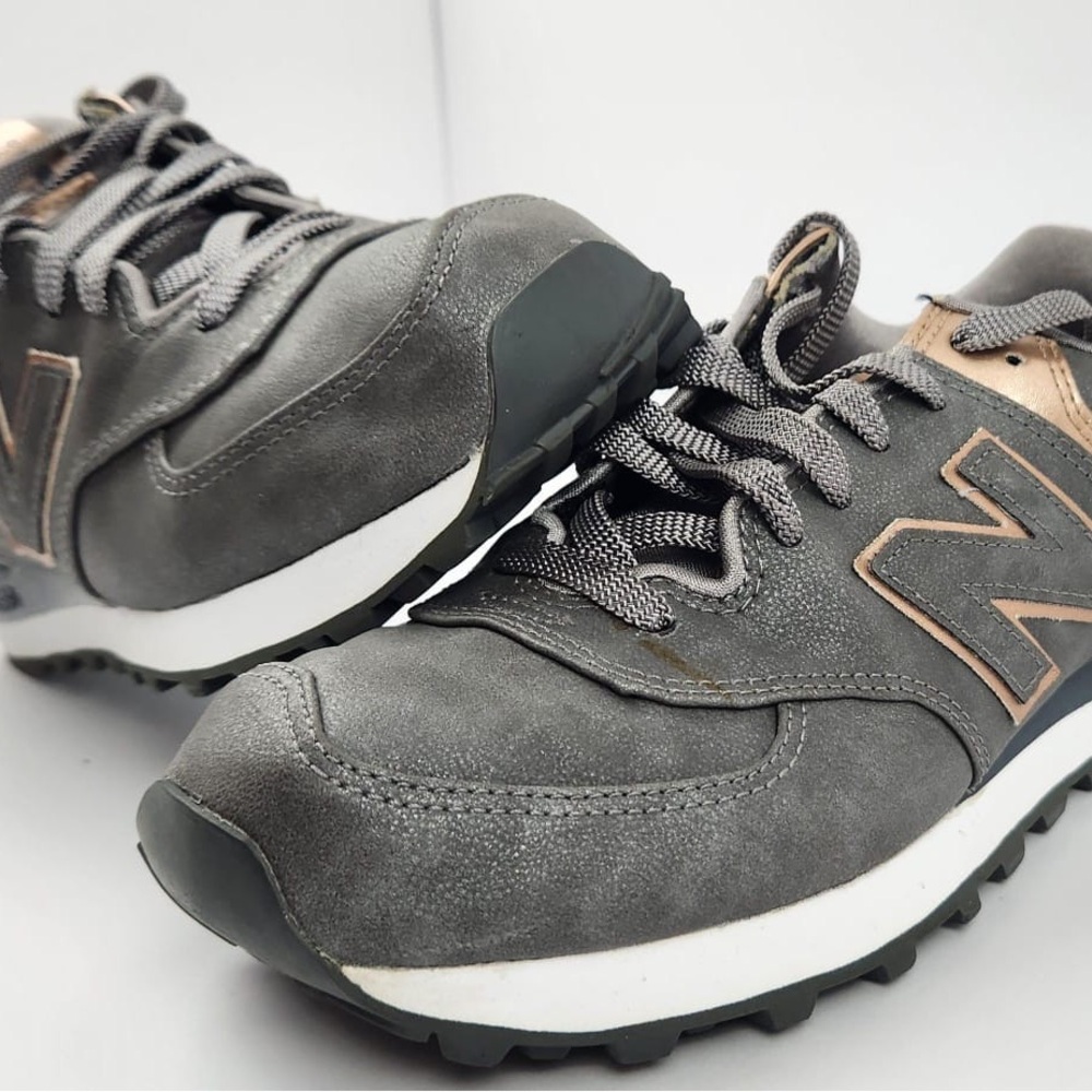 New Balance WL574PBG Gray Athletic Shoes